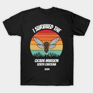 I survived the cicada invasion South Carolina 2024 T-Shirt